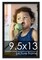 Photo Size Classic Modern Black Frame - UV Acrylic, Foam Board Backing, Hanging Hardware